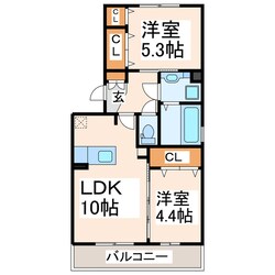 桜木東小学校前 徒歩3分 2階の物件間取画像